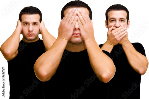 Photo: Les 3 singes de la sagesse 3 Les 3 singes de la sagesse 3