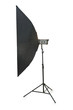Studio lighting isolated on the white background