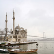 Bosphorus Bridge and Ortakoy Mosque in Istanbul Turkey Bosphorus Bridge and Ortakoy Mosque in Istanbul Turkey
