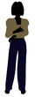 Female Office Illustration Silhouette