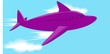 Illustration of an aero plane on a board