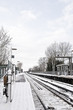Railway in snow