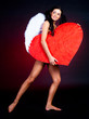 girl with a heart