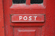 Red Grungy Mailbox