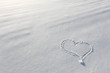 Herz im Schnee