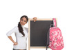 template Ð ethnic Indian student by blackboard