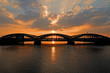 Sonnenuntergang über dem Freihafen Sonnenuntergang über dem Freihafen