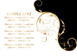 gold floral pattern
