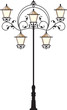 Wrought Iron street Lamp