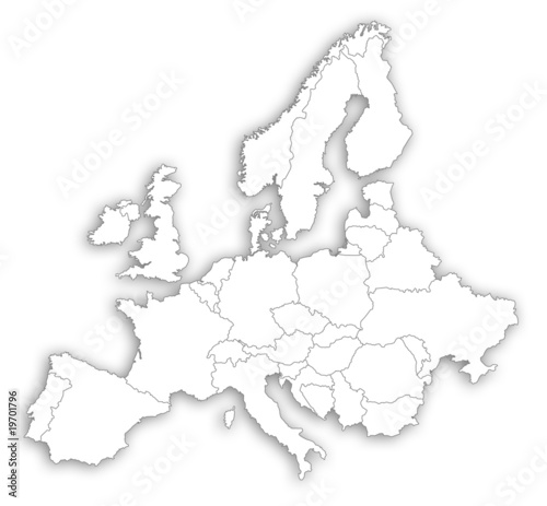Illustration: Europakarte Europakarte