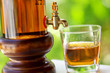 Wisky in glass.