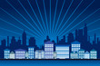 Cityscape at night