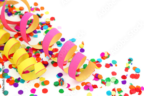Photo: Party decoration isolated on white background Party decoration isolated on white background