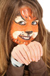 Enfant deguisé en tigre