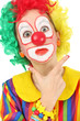 clown enfant isolé sur fond blanc
