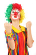 clown enfant isolé sur fond blanc