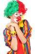 clown enfant isolé sur fond blanc