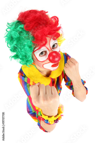 Photo: clown enfant vue plongeante clown enfant vue plongeante
