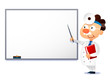 Doctor standing at whiteboard