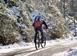 Ciclista in mountain bike