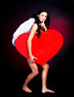 girl with a heart