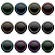 Set of glance buttons for web design