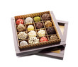 Opened box of sweets Opened box of sweets