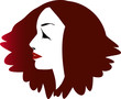 Voluminosity hair woman profile