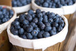 Photo: Blueberries in a basket on a market stall Blueberries in a basket on a market stall