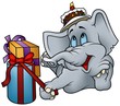 Elephant and Gifts - Happy Birthday Elephant and Gifts - Happy Birthday