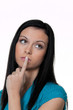 Nachdenkliche Frau