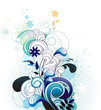 Flower vector composition