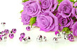 Purple roses and beads Purple roses and beads