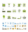 Hotel and motel icons  - Vector icon Set