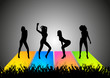 Party People Audience Happy Dance Colorful Party People Audience Happy Dance Colorful