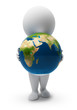 3d small people-Earth