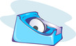 Illustration of a packing tape,