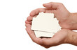 many business cards in hands many business cards in hands