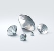 Diamonds scattered