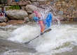 Extreme manuever at Kayaking championships