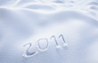 Photographie : 2011 in den Schnee geschrieben