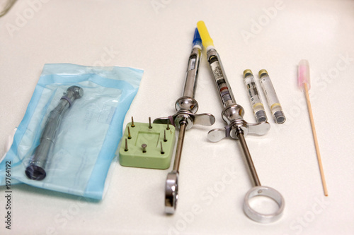 Photo: Dental Syringe And Drill Dental Syringe And Drill