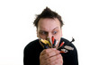 Man with cables