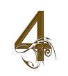 Number 4 gold