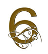 Number 6 gold