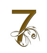 Number 7 gold