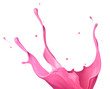 pink paint splash