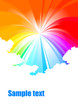 Multicolored abstract background with clouds Multicolored abstract background with clouds