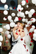 Photo: Bride and groom in wedding celebration Bride and groom in wedding celebration
