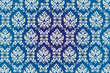 Royal Blue Damask Pattern